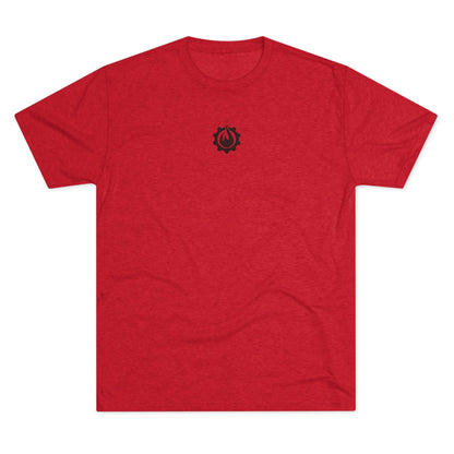 Fireball Gear - Flame & Gear Centered - Black - Fitness Triblend T-shirt