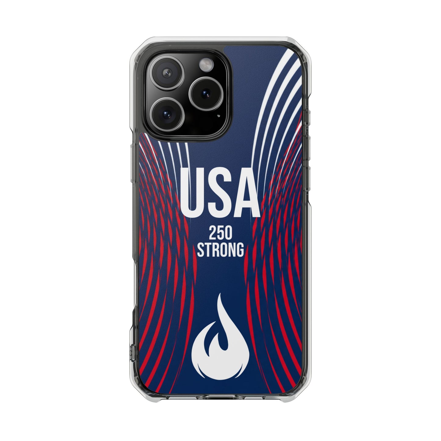 USA 250 Strong - Anniversary Edition - Magnetic Clear Impact iPhone Cases