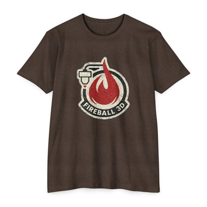 Feuerball 3D v4 Distressed - T-Shirt