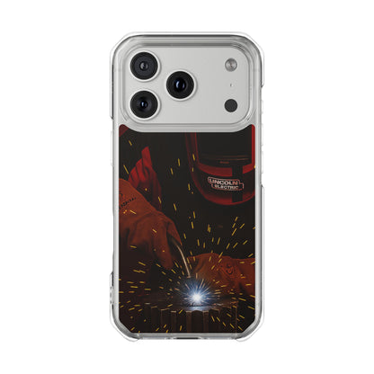 Lincoln Welder - Fundas magnéticas transparentes resistentes a impactos para iPhone