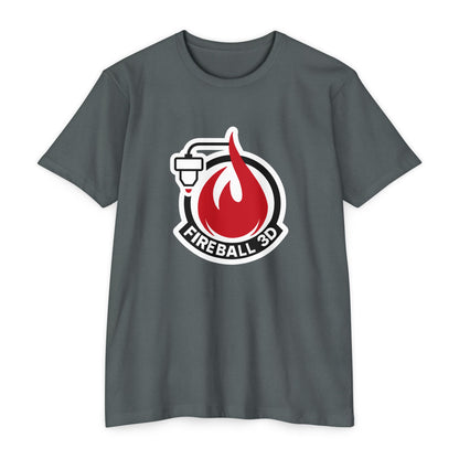 Fireball 3D Logo T-Shirt – Maker | 3D Printing Tee – Premium CVC – Fireball Gear