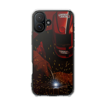 Lincoln Welder - Fundas magnéticas transparentes resistentes a impactos para iPhone