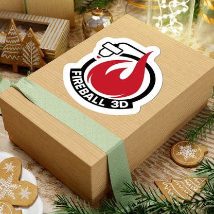 Fireball 3D - Logo Sticker