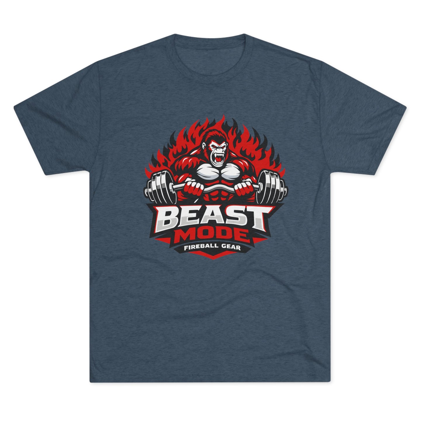 Beast Mode Series - Gorilla - Fitness Triblend T-shirt