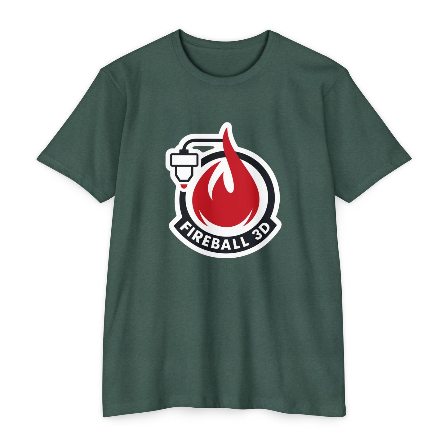 Fireball 3D v4.1 Outlined - Heather T-Shirt