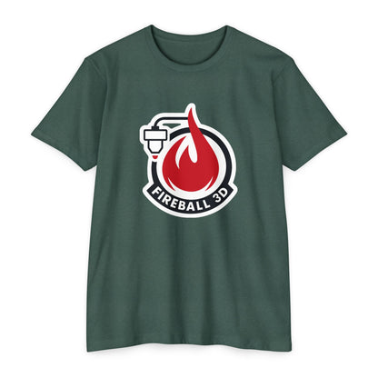 Fireball 3D v4.1 Outlined - Heather T-Shirt
