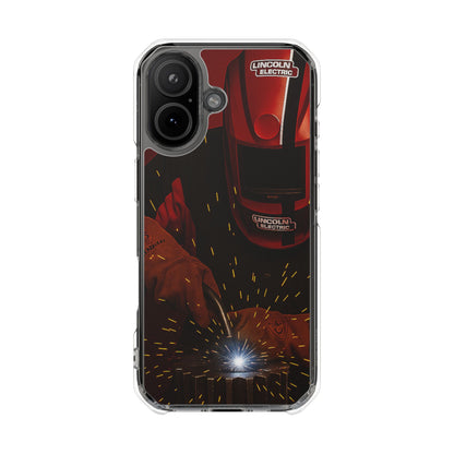 Lincoln Welder - Fundas magnéticas transparentes resistentes a impactos para iPhone