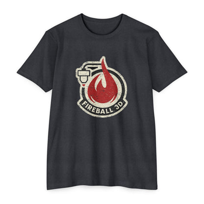 Feuerball 3D v4 Distressed - T-Shirt