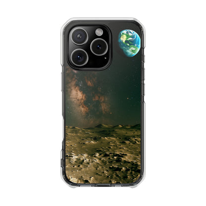 Standing on the Moon - Magnetic Clear Impact iPhone Cases